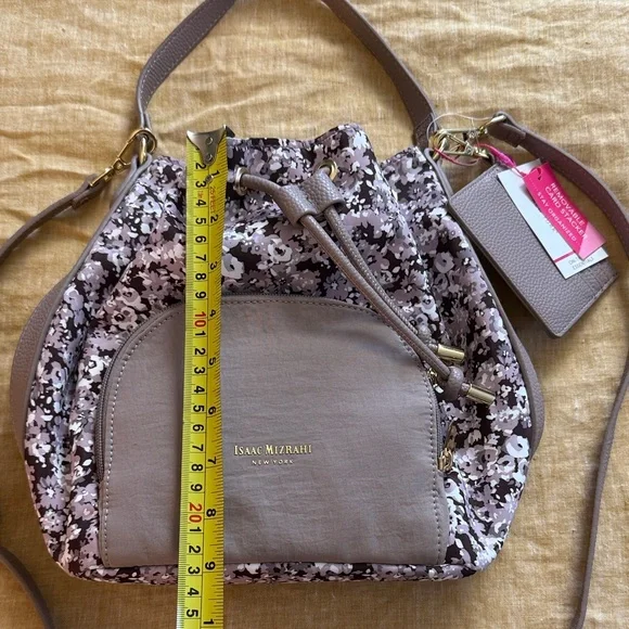 Isaac Mizrahi Floral Drawstring crossbody - Picture 3 of 17